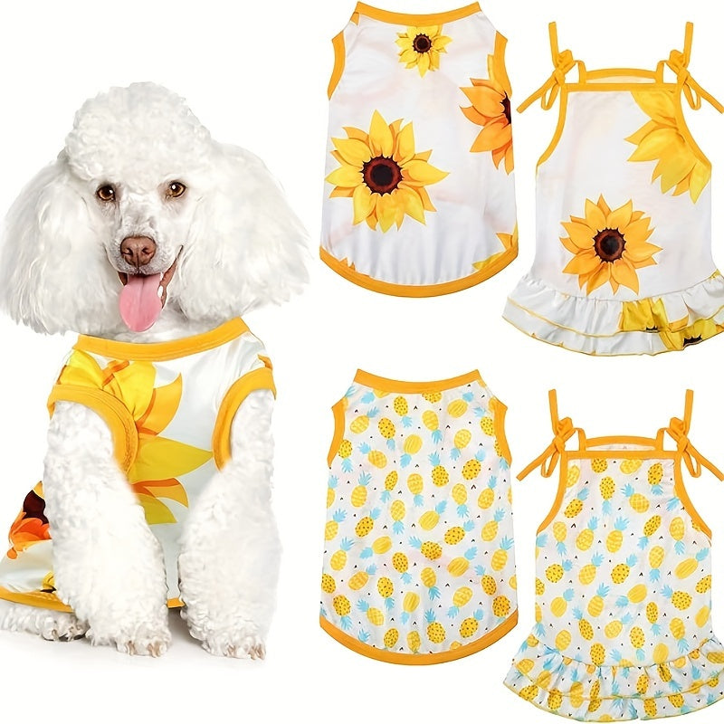 Lovely Fruit Flower Dog Dress