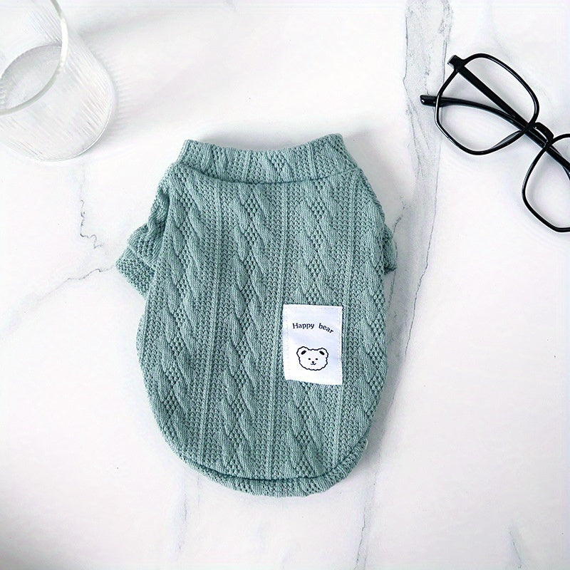 4pcs Cat & Dog Knit Sweaters