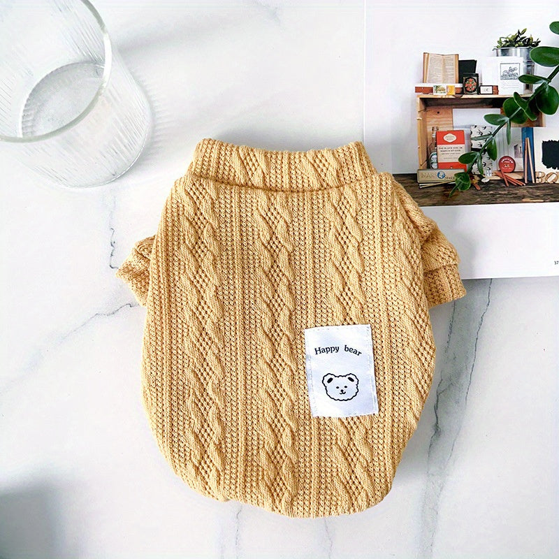 4pcs Cat & Dog Knit Sweaters