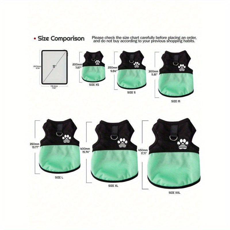 3pcs Summer Pet Mesh Vest