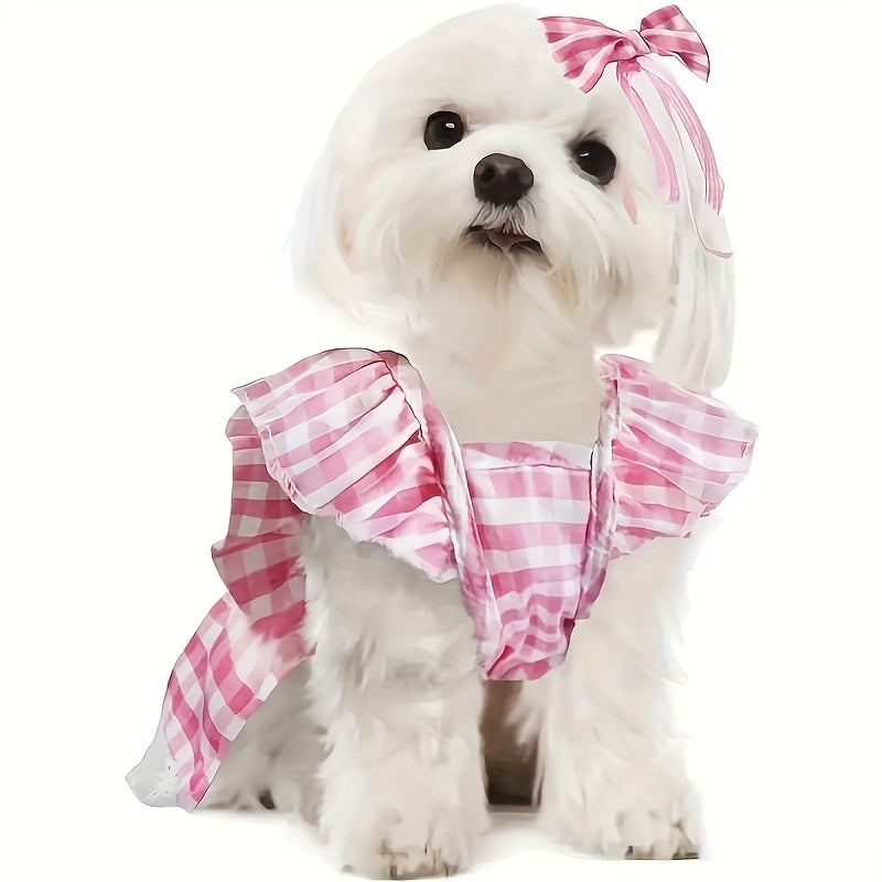 Princess Dress with Bow Hair Accessory