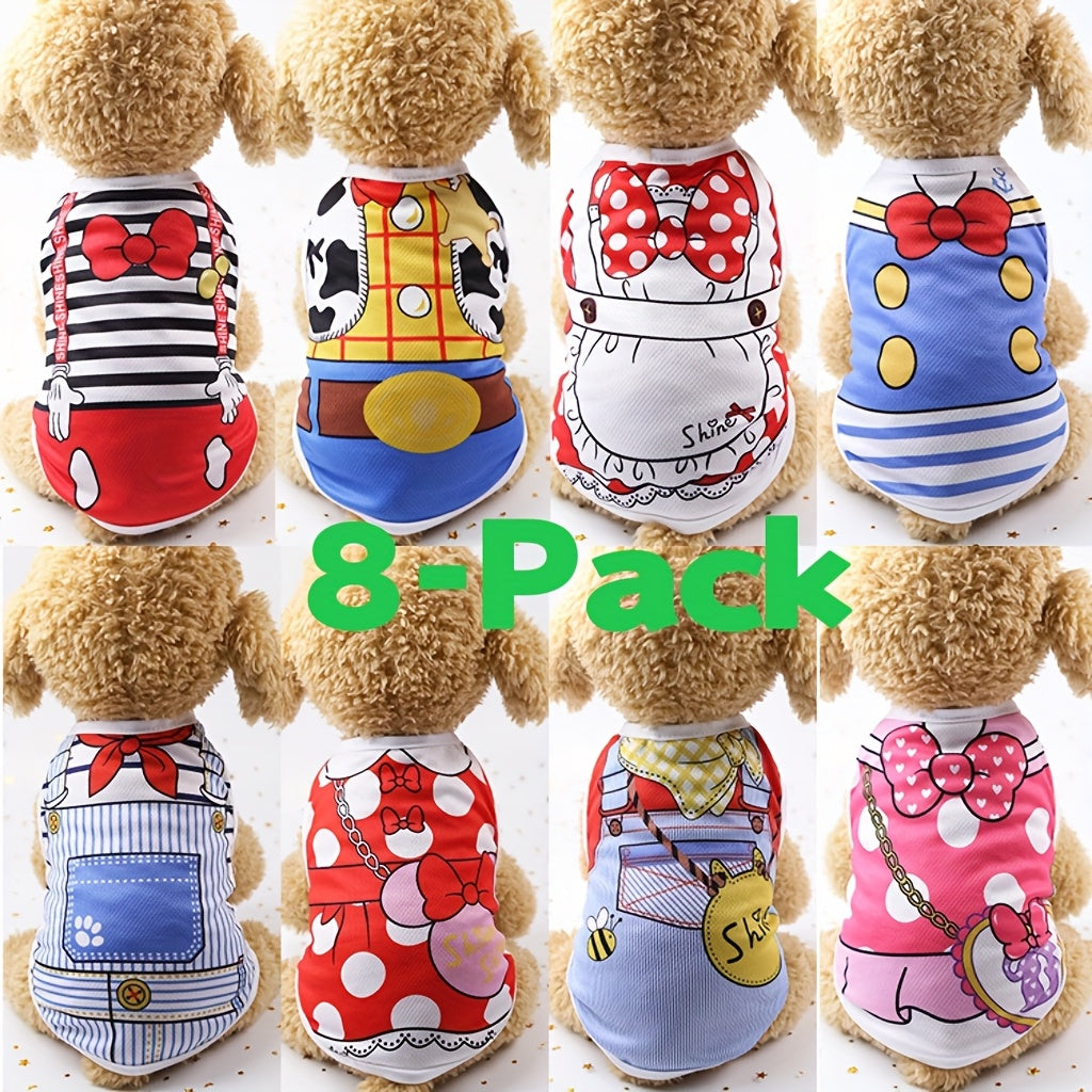 Pet Vest T - Shirts Cartoon Design