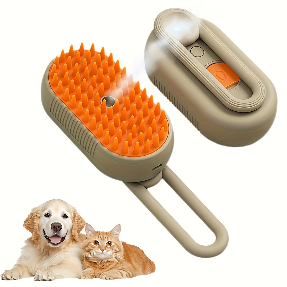 2pcs Cat Grooming Steam Brush