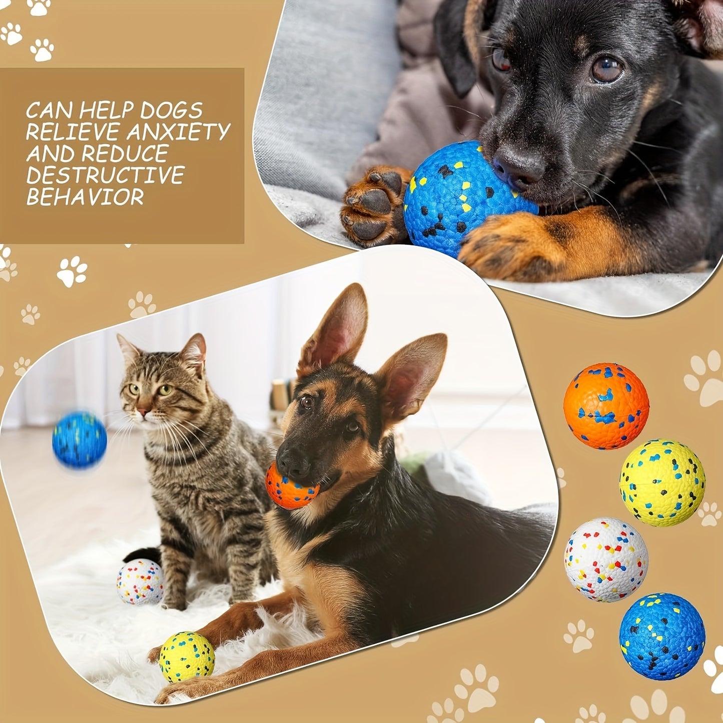 4 Pcs Floating Fetch Ball For All Sizes