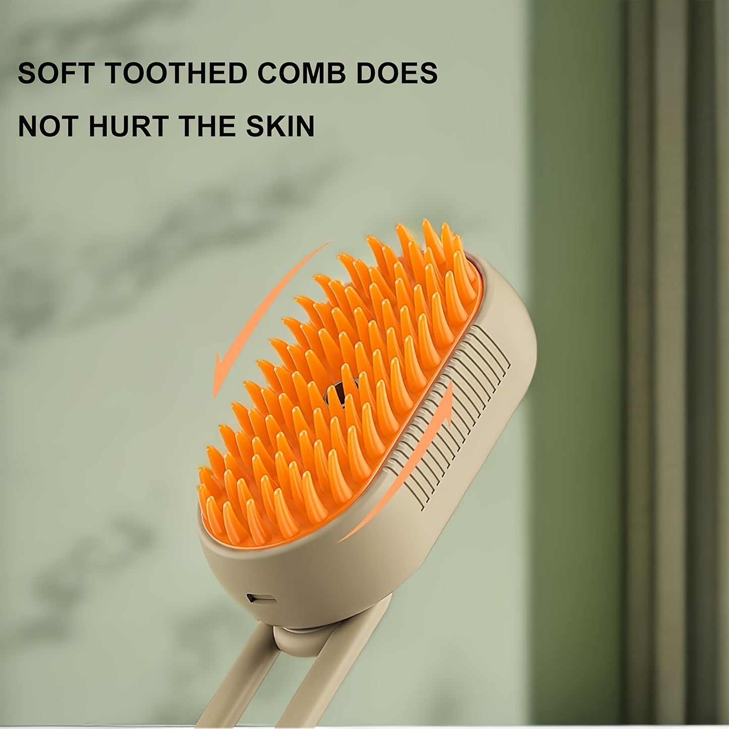 2pcs Cat Grooming Steam Brush