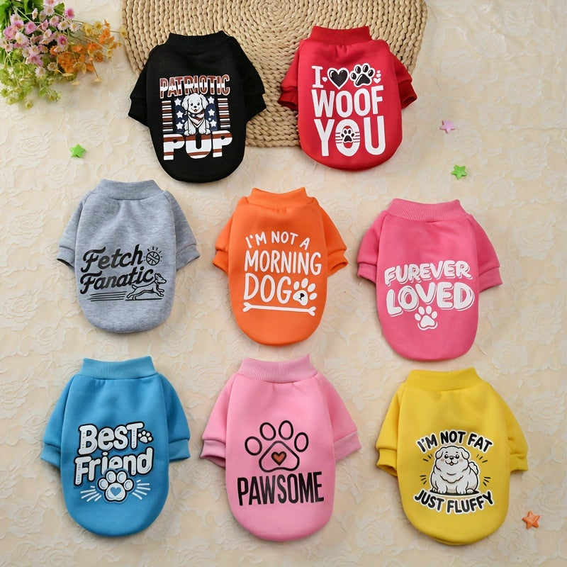 Autumn Plus Velvet Dog Sweater Set