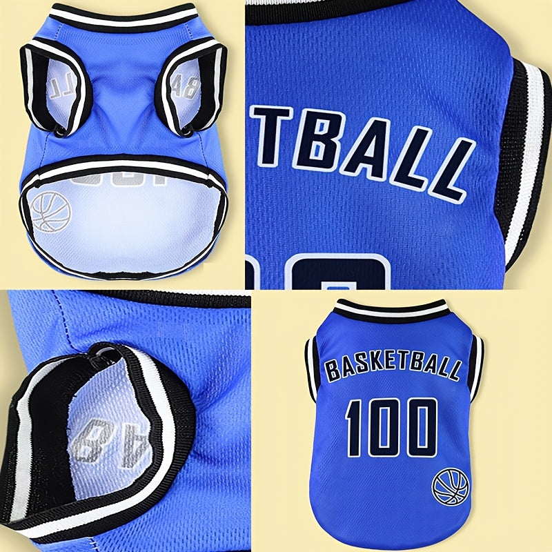 Shirt Dog Basketball Pet Vest