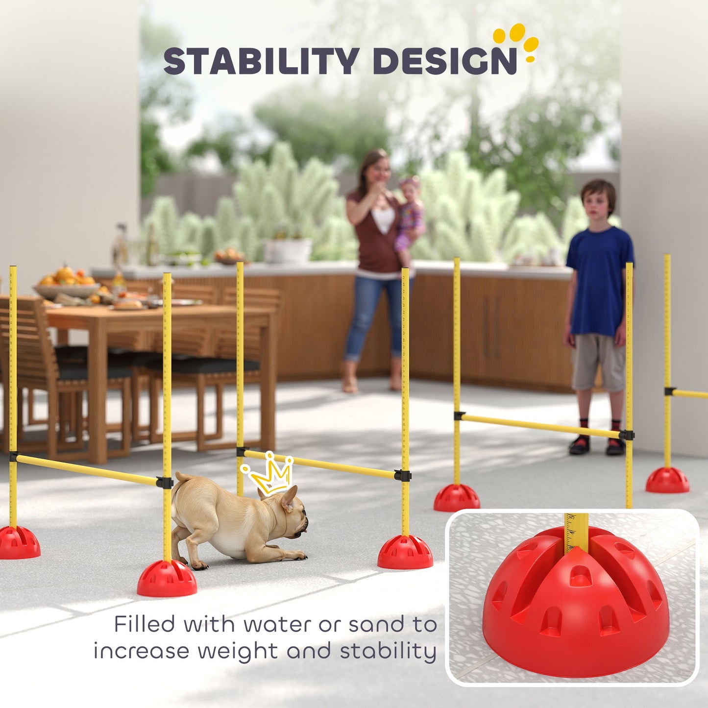 Dog Agility Jump Course w Bag