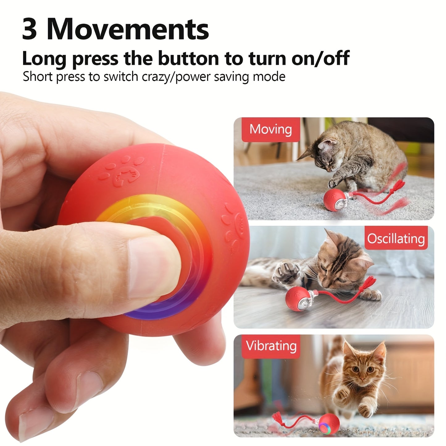 Bird Chirping Activated Cat Ball