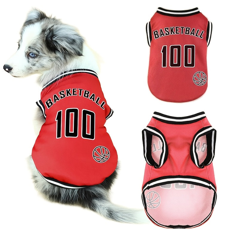Shirt Dog Basketball Pet Vest