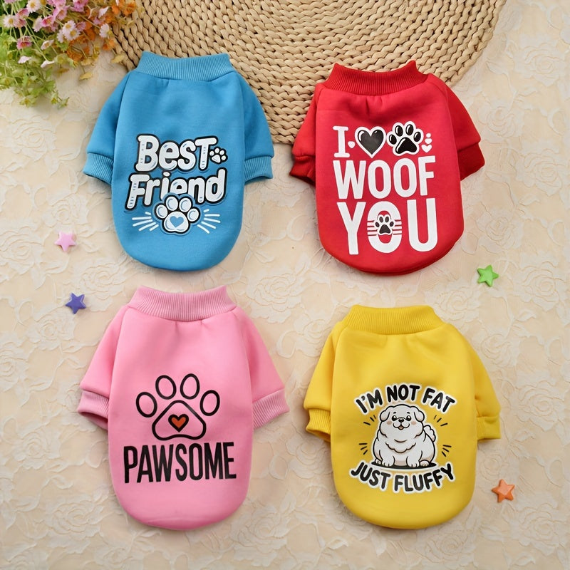 Autumn Plus Velvet Dog Sweater Set