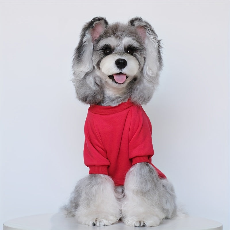 Autumn Plus Velvet Dog Sweater Set