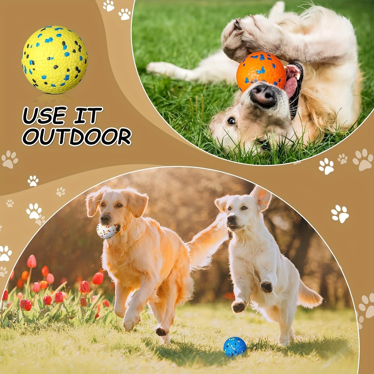 4 Pcs Floating Fetch Ball For All Sizes