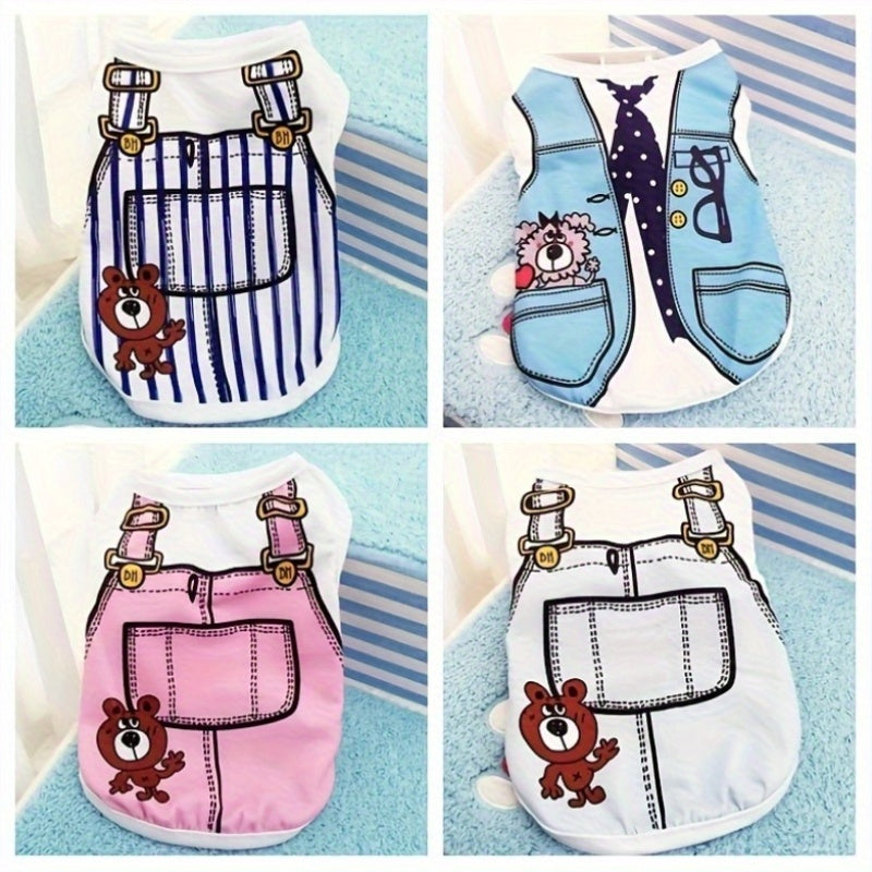 Pet Vest T - Shirts Cartoon Design