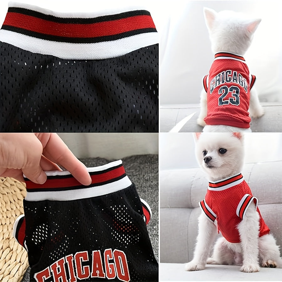 Basketball Jersey Dog Vests