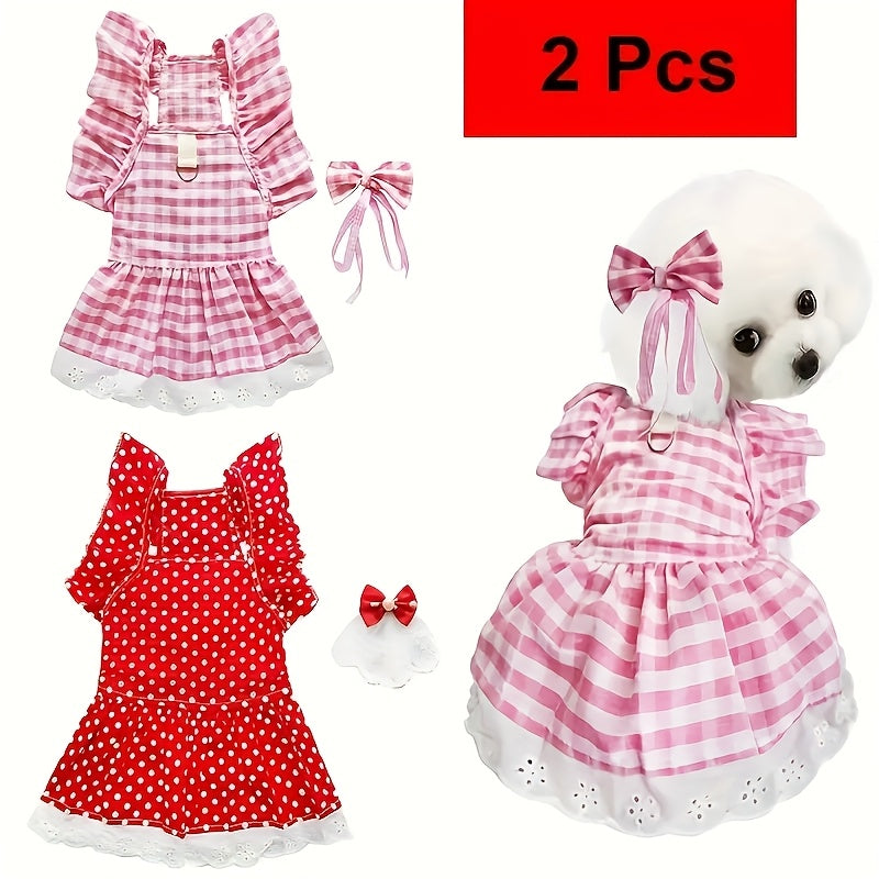 Princess Dress with Bow Hair Accessory