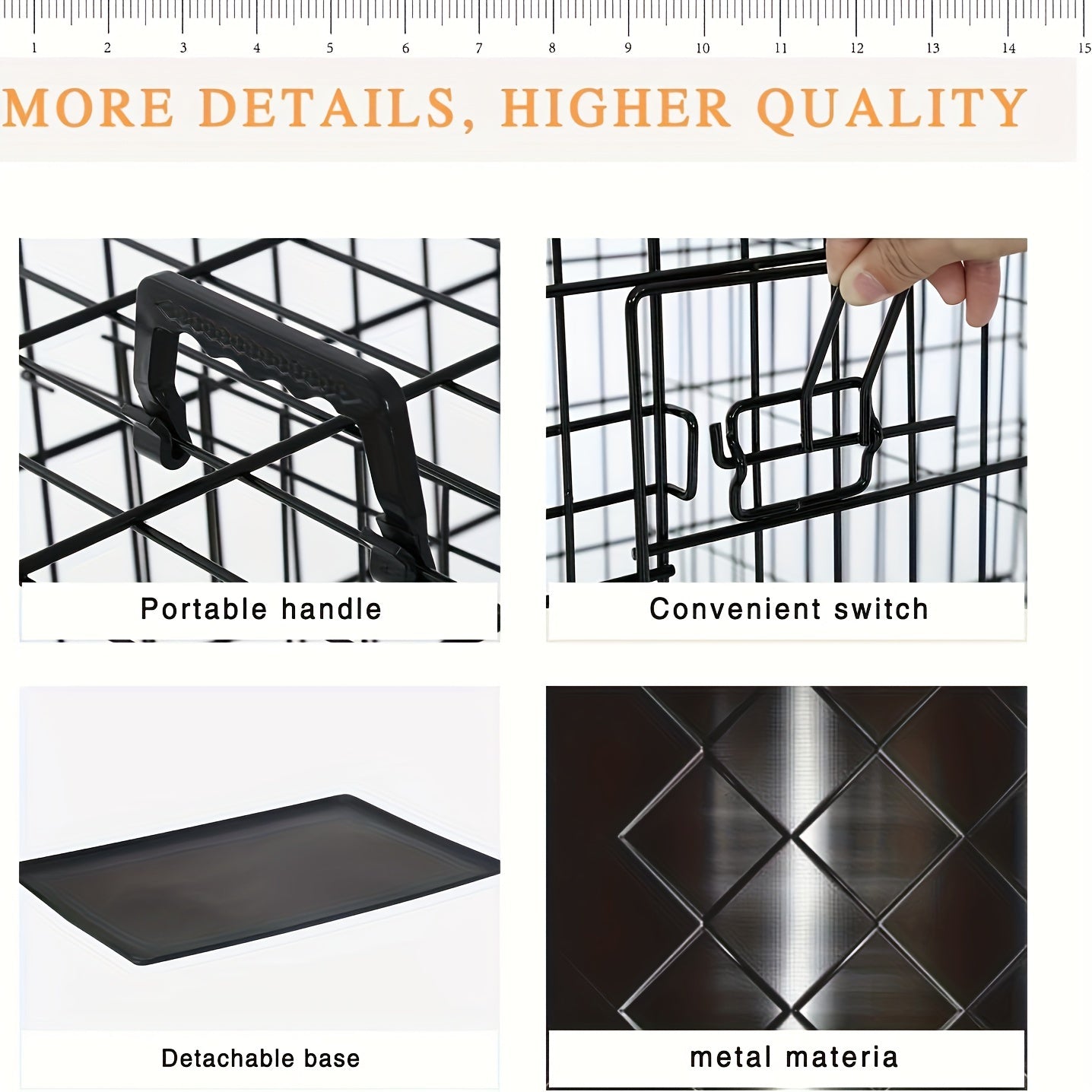 Double Door Folding Metal Crate