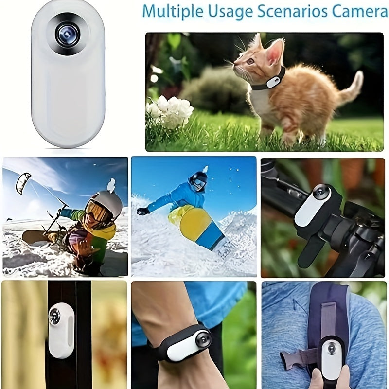 Adjustable USB Rechargeable Pet Camera Collar - 1080P HD,