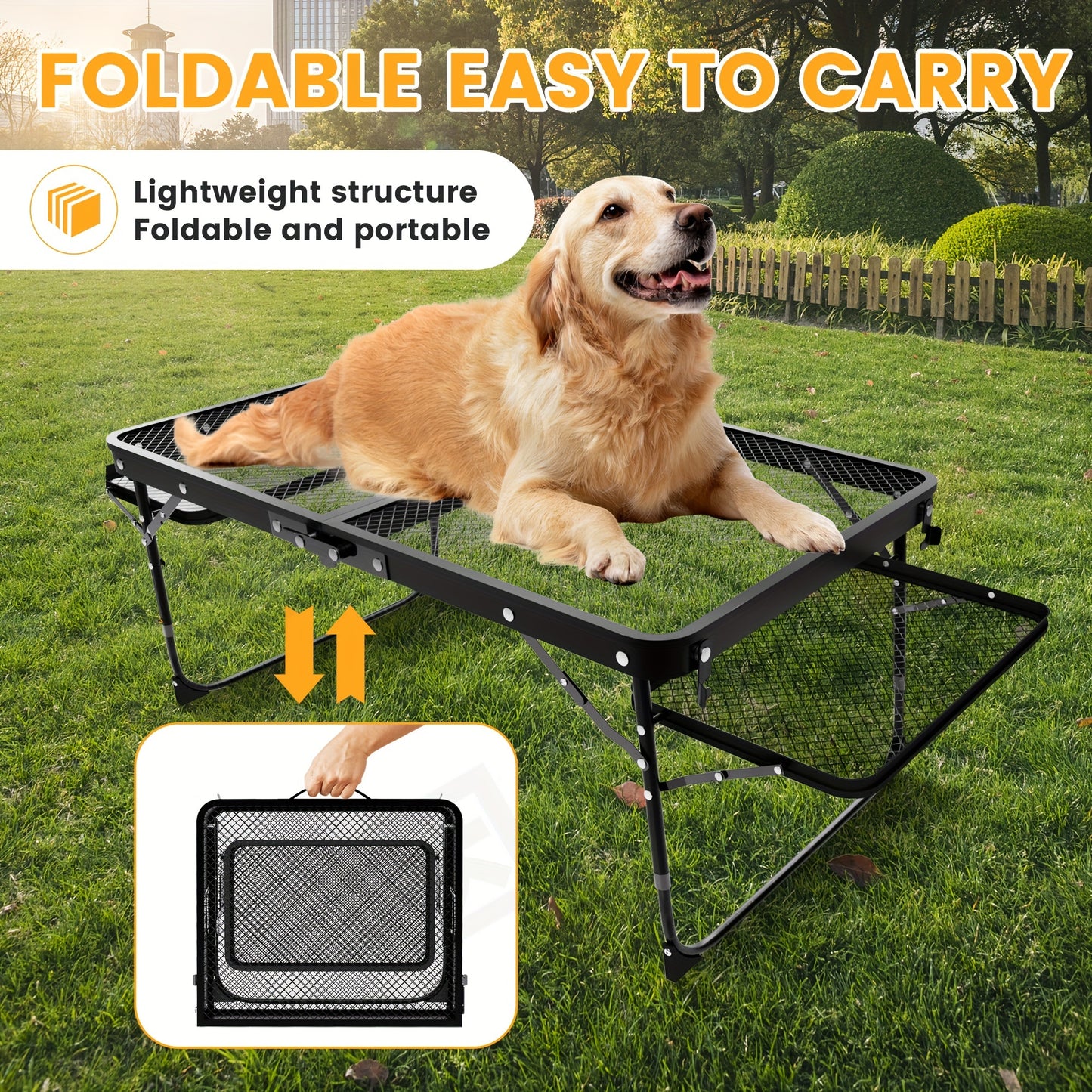 27 Inch Folding Grooming Table
