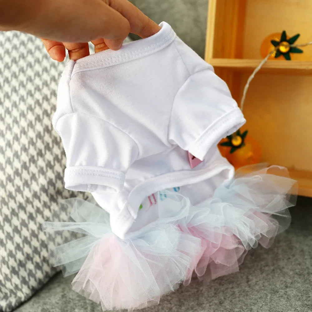 Birthday Tutu Dress for Small Medium Dogs
