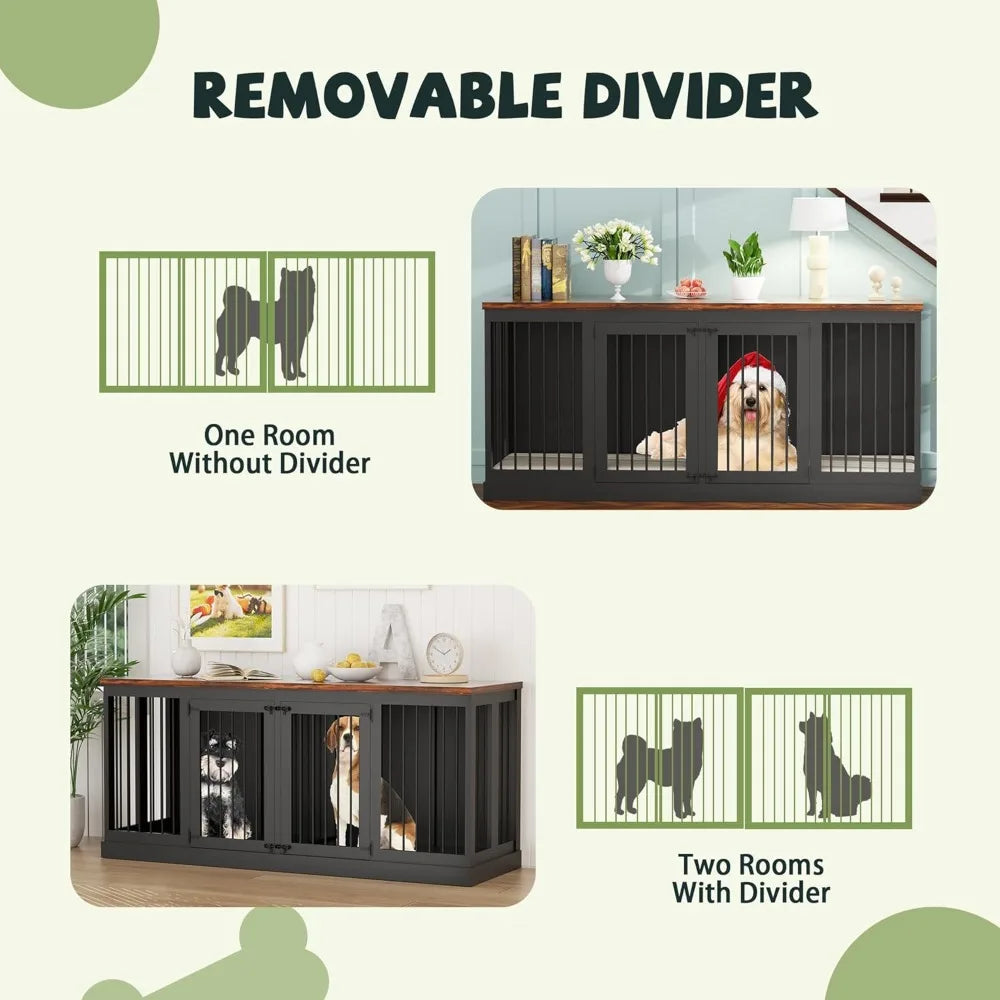 Double Dogs Large Crate Furniture
