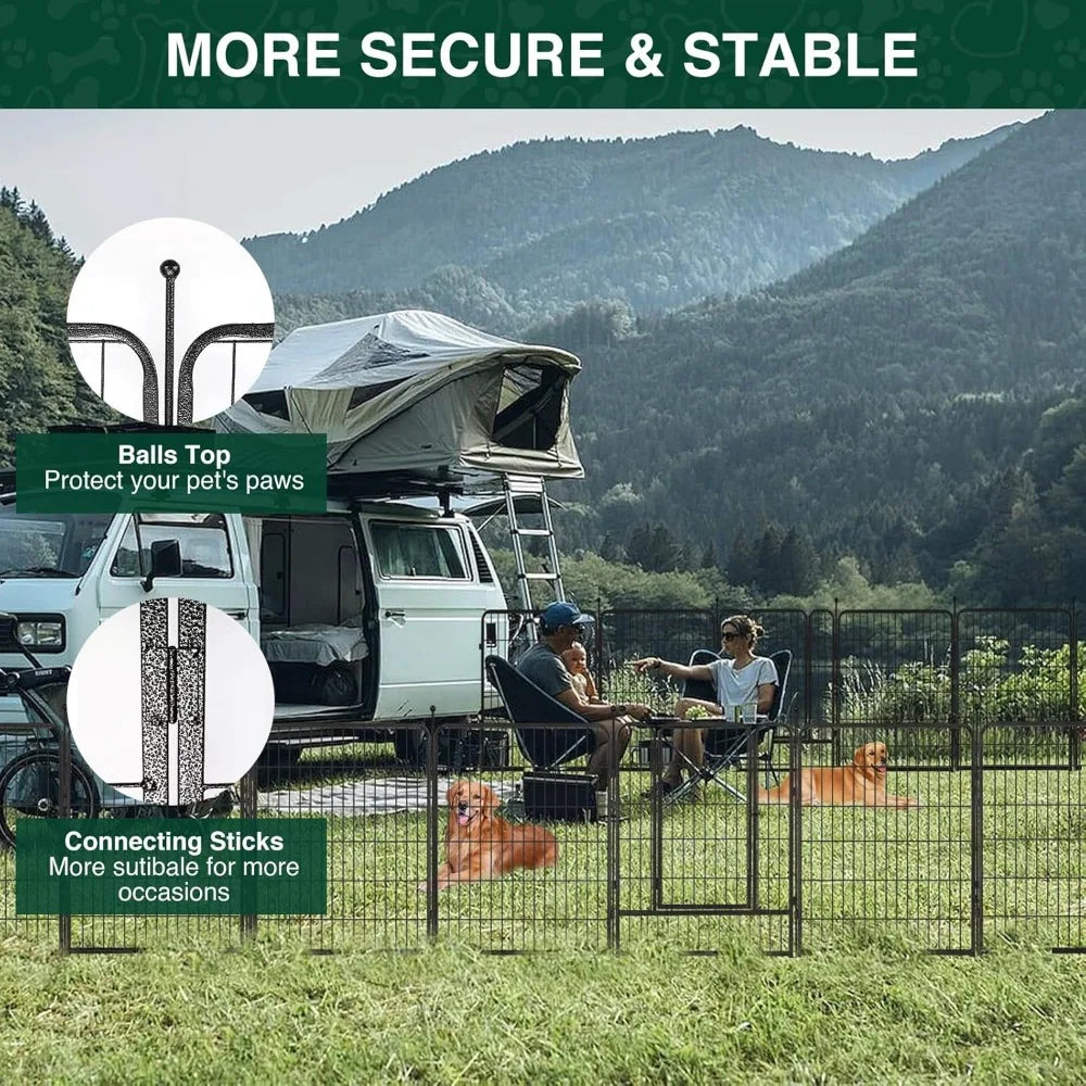 Dog Playpen Yard Exercise Pen for RV Camping