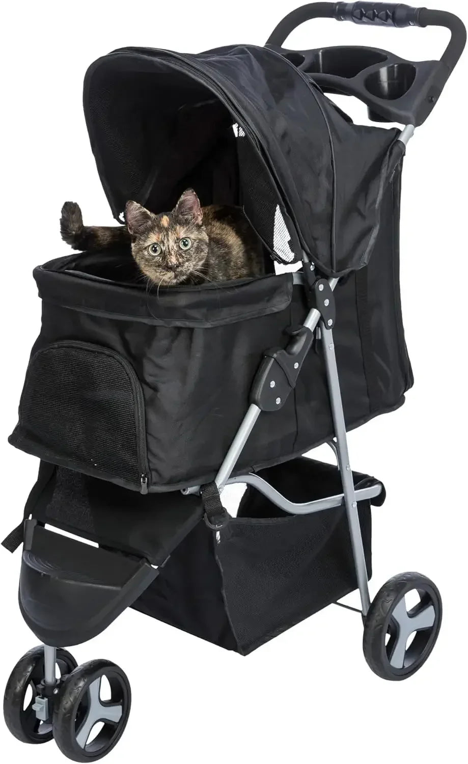 Foldable Pet Stroller for Cats and Dogs