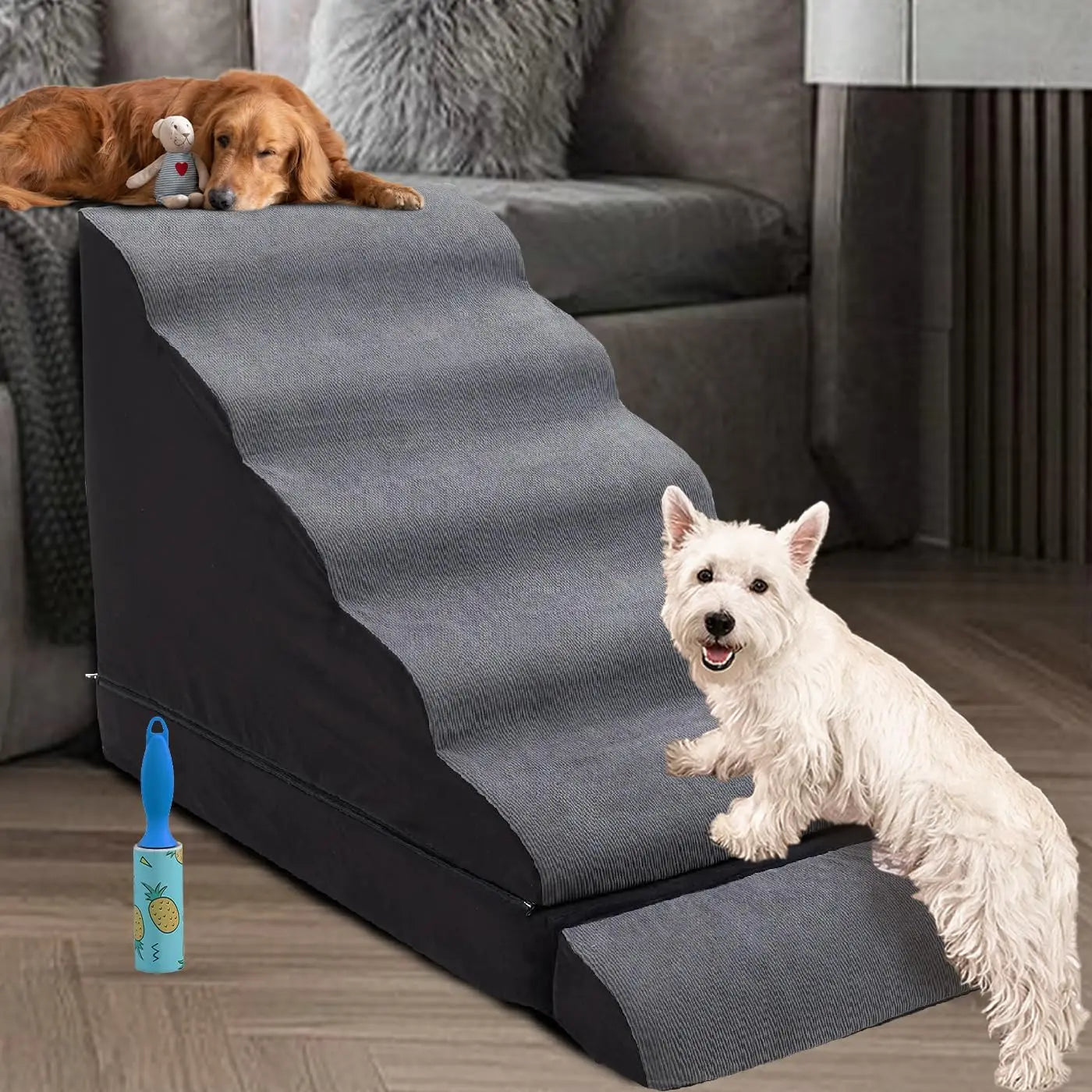 Dog Stairs for High Beds, Extra Wide 6