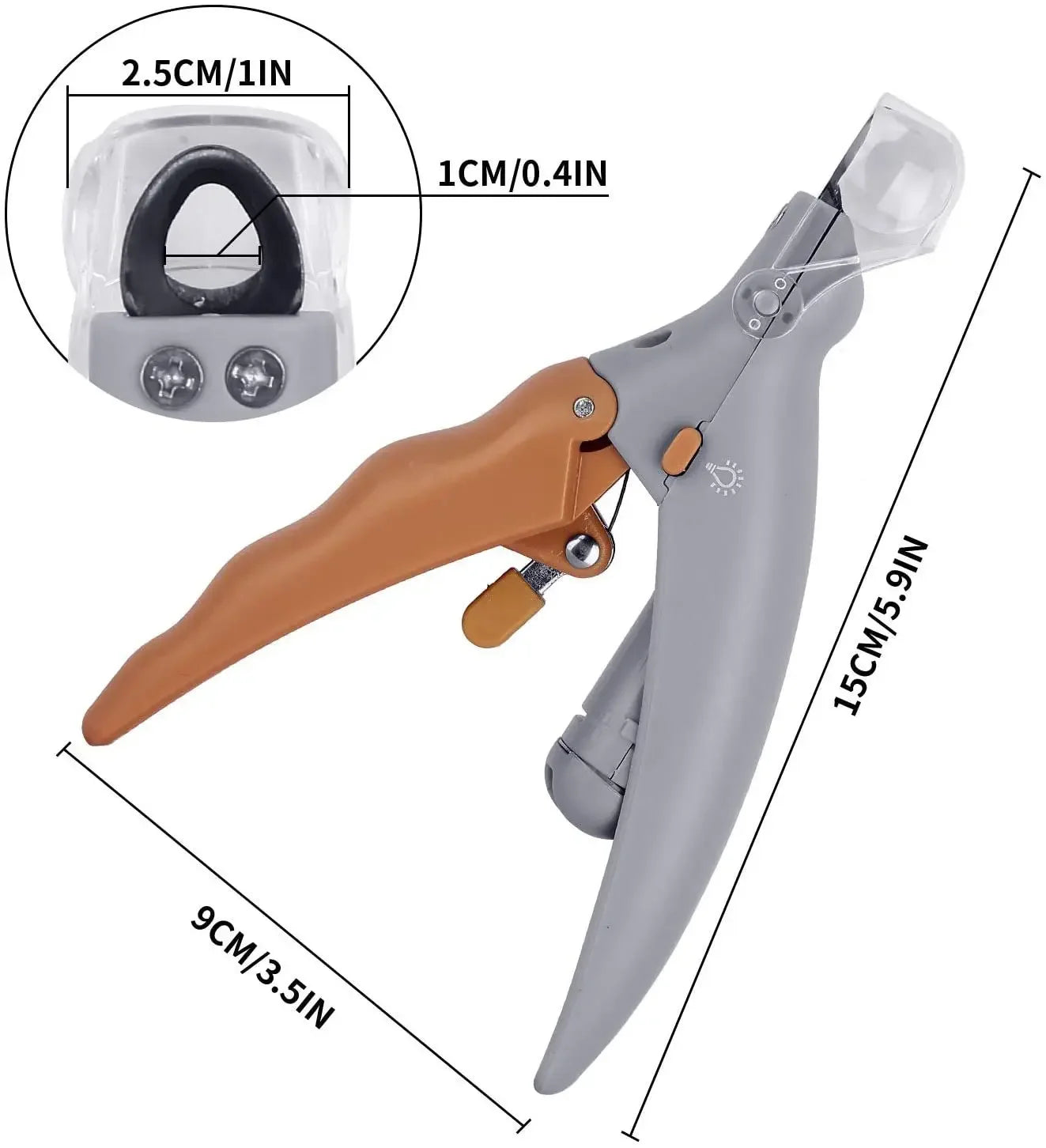 LED Light Nail Trimmer Grooming Tools for Pets