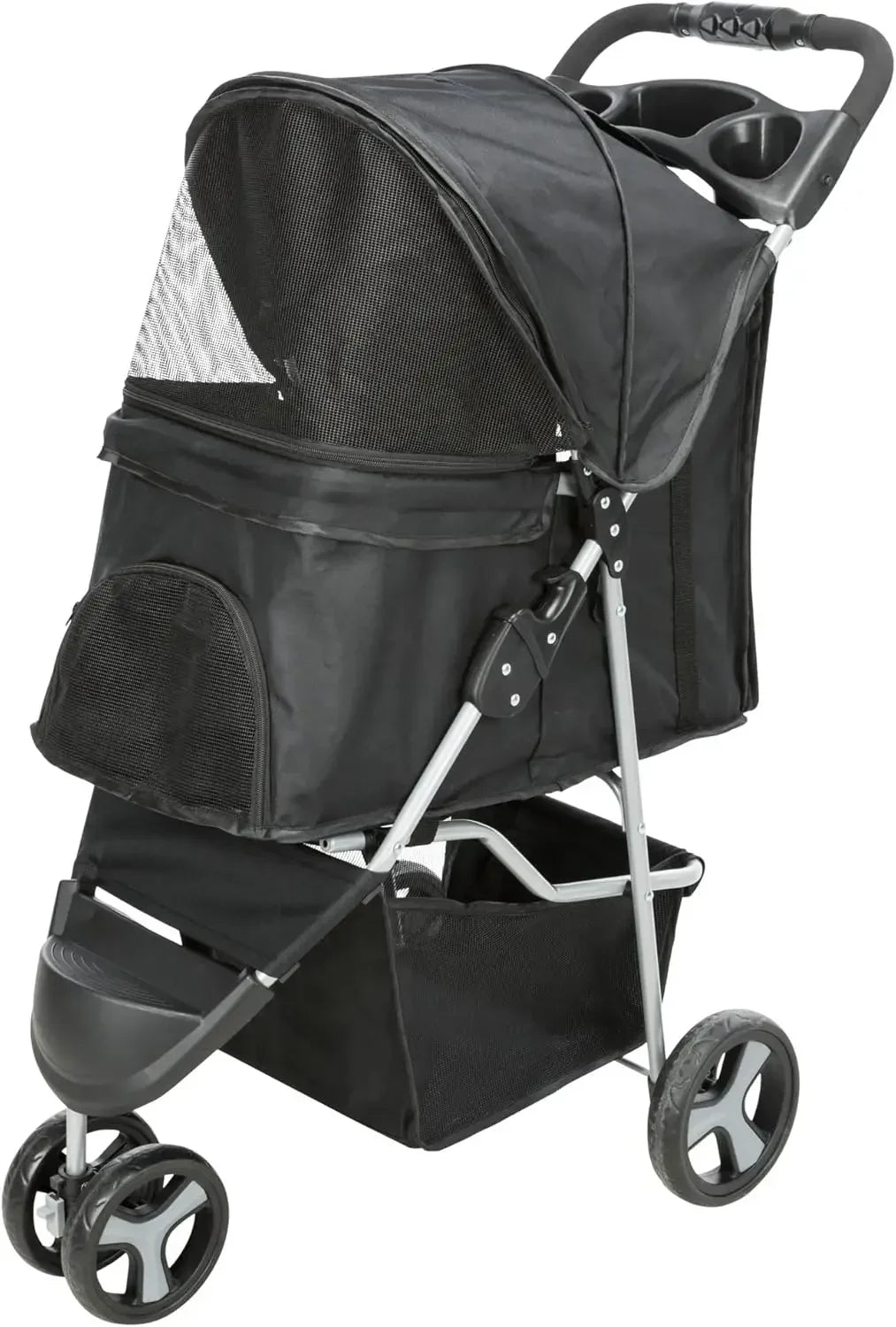 Foldable Pet Stroller for Cats and Dogs
