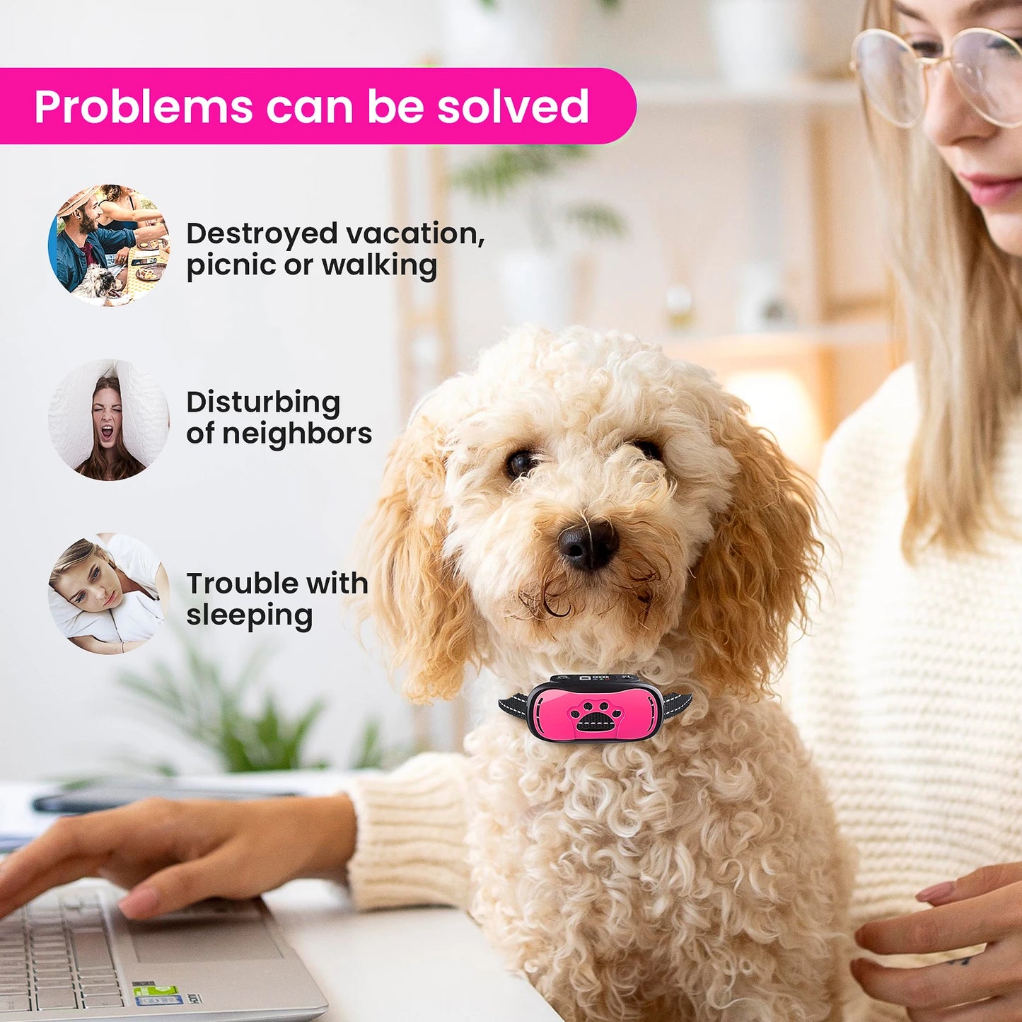 Rechargeable Anti Barking Training Collar
