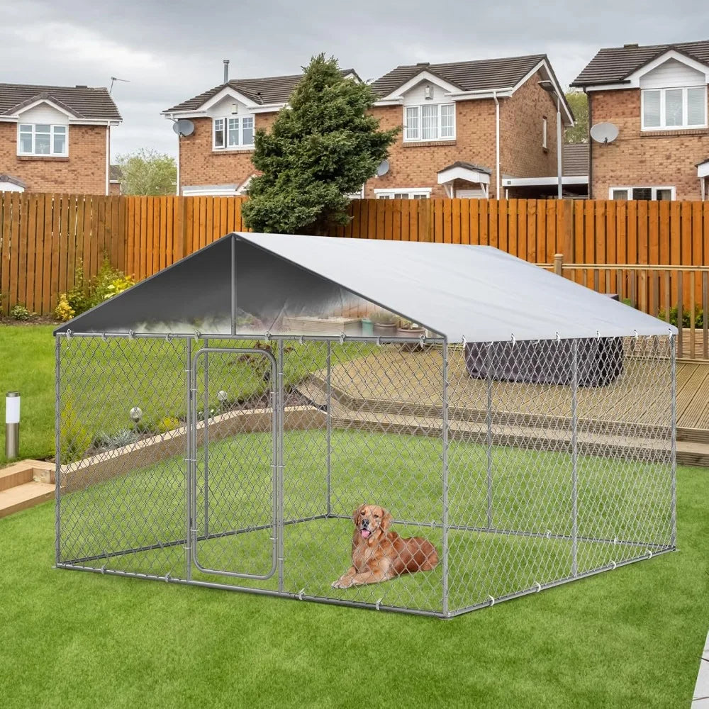10×10FT Outdoor Extra Large Dog Kennel Fence