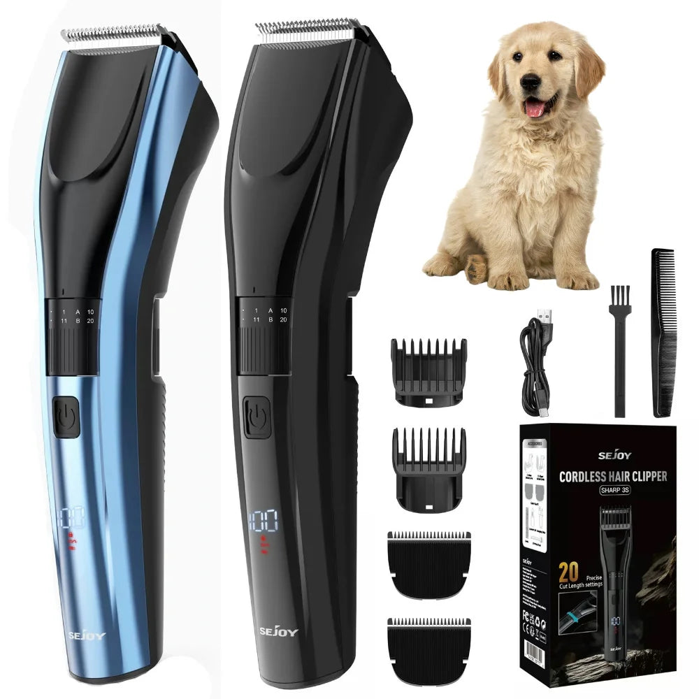 Pet Hair Trimmer Clippers For Dogs Cats