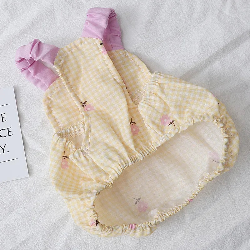 Suspender Cute Print Pet Dresses