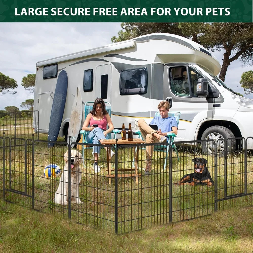 Dog Playpen Yard Exercise Pen for RV Camping