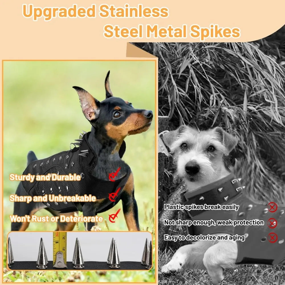 Anti Hawk Coyote Reflective Spike Vests for Dogs