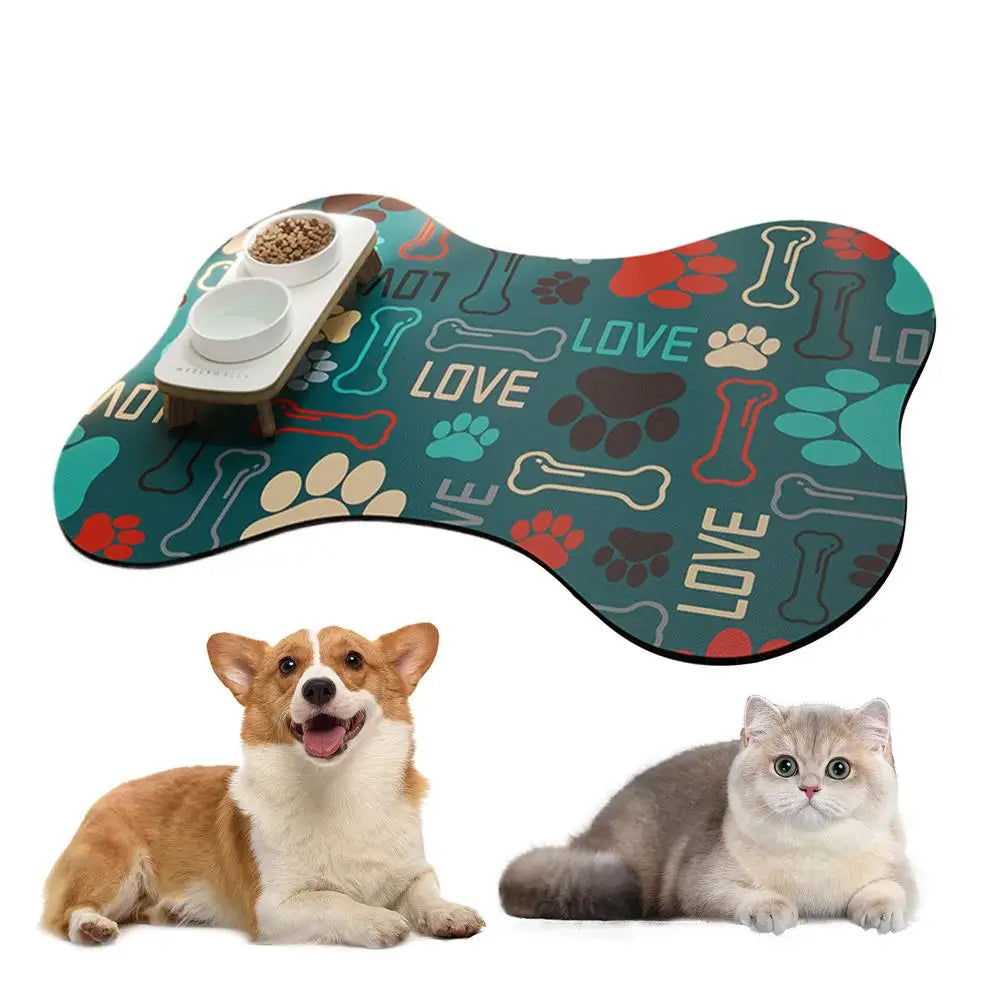 Absorbent Pet Feeding Mud Mat Non-Slip