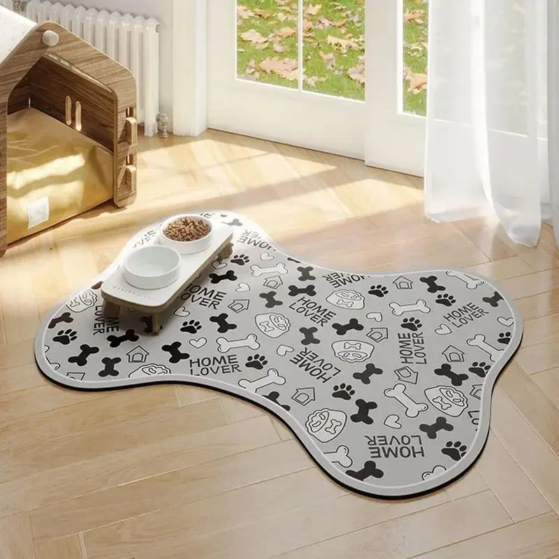 Absorbent Pet Feeding Mud Mat Non-Slip