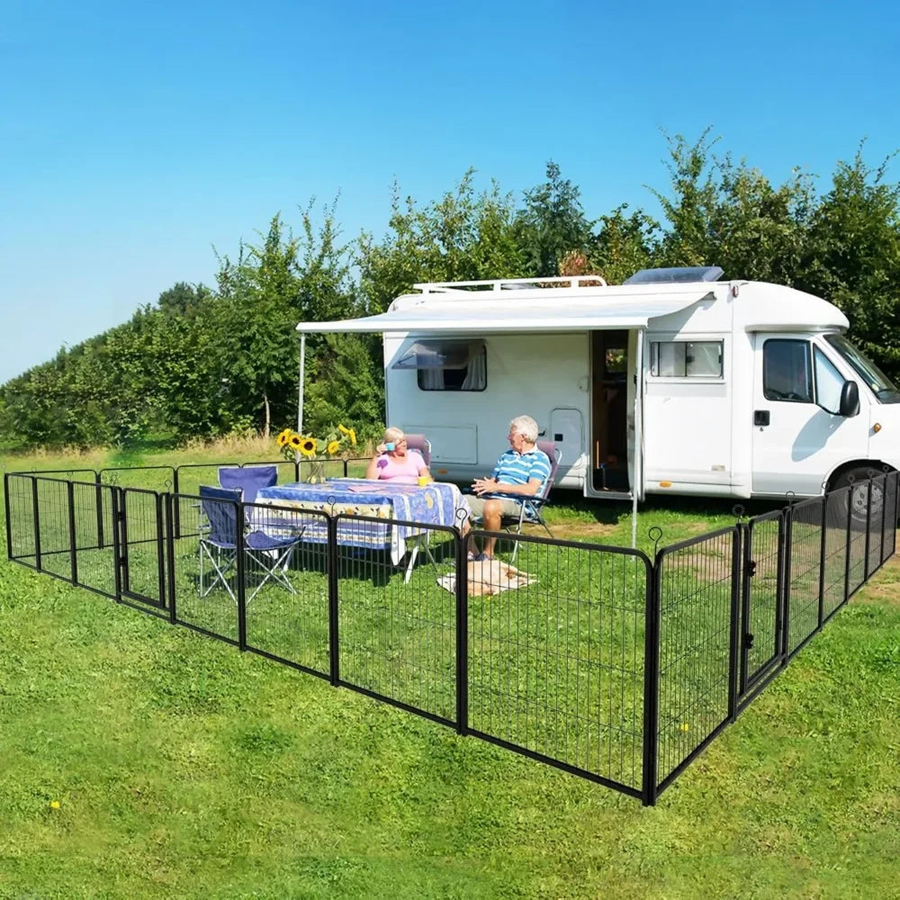 Portable RV Campground with Gates