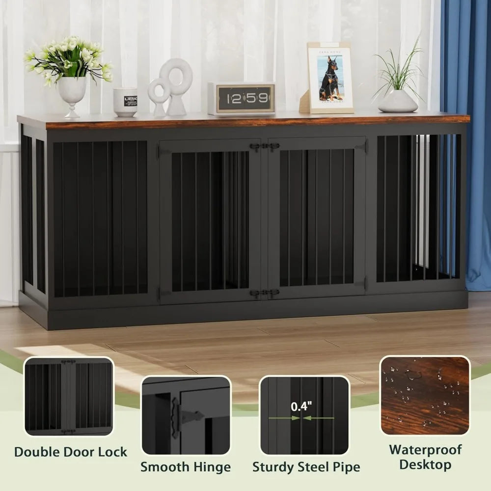 Double Dogs Large Crate Furniture