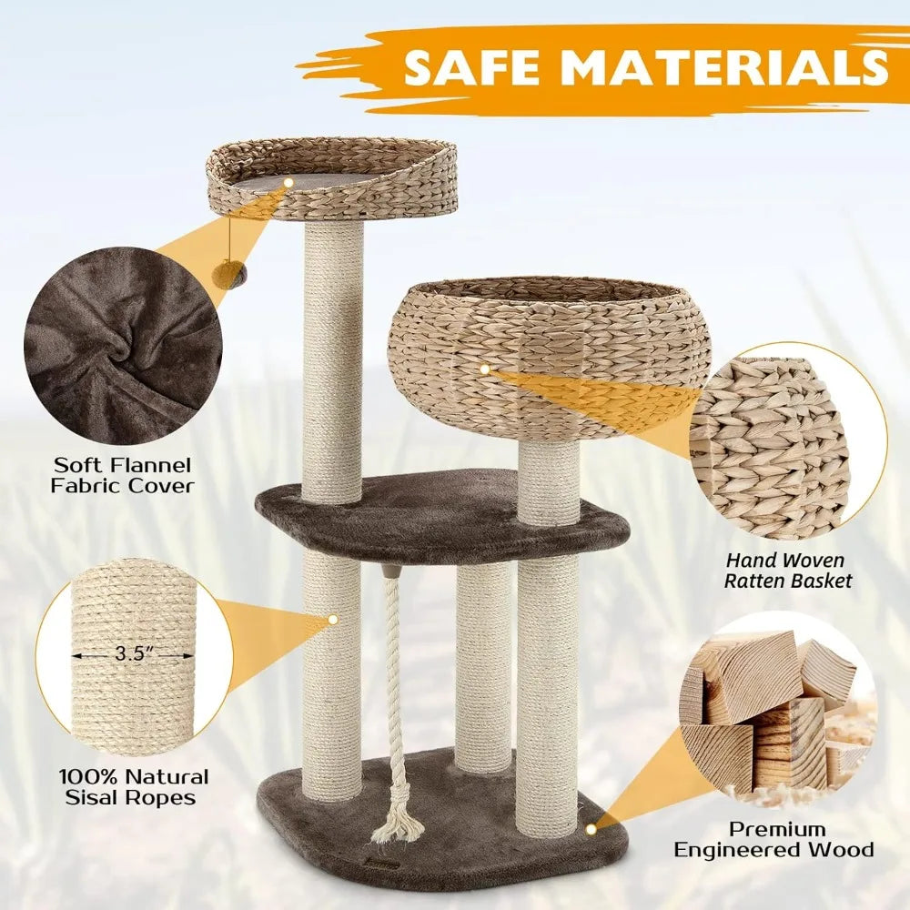 Modern Cat Tree for Indoor Cats