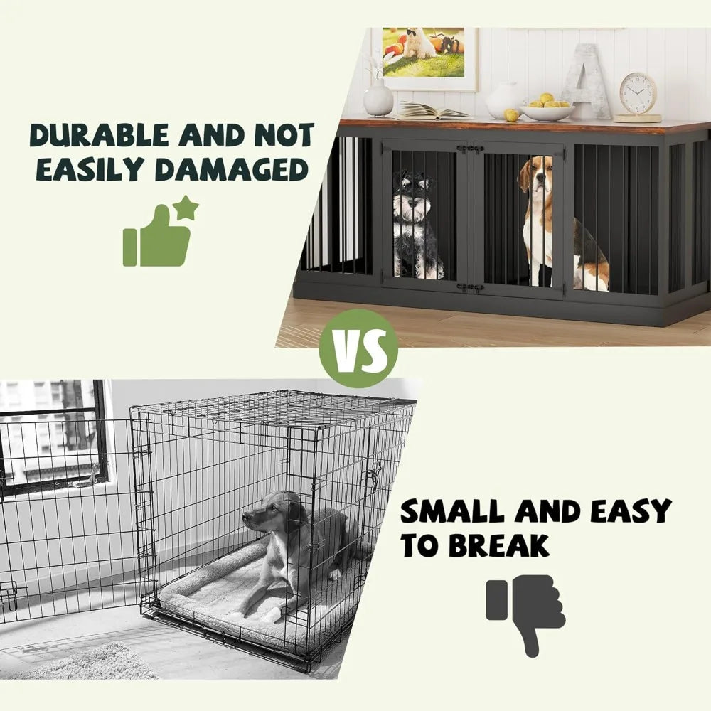 Double Dogs Large Crate Furniture