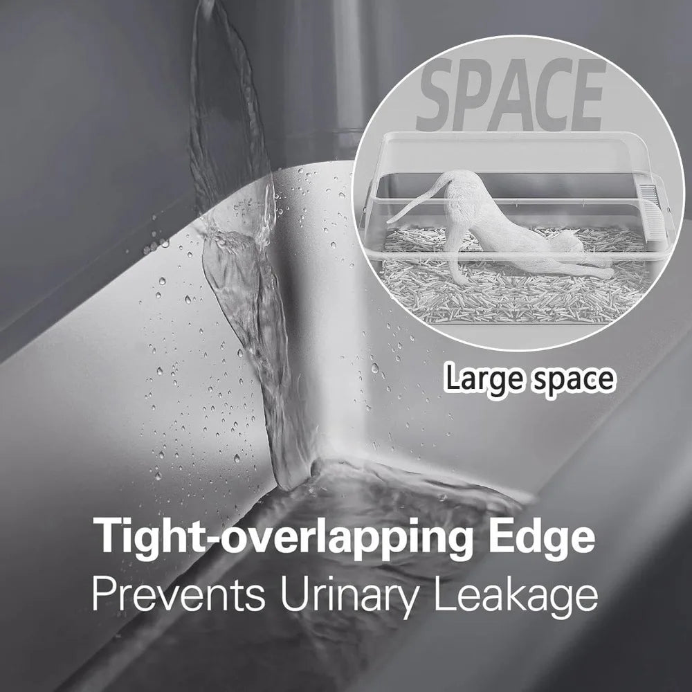 Litter Box & Anti-Leakage Enclosure