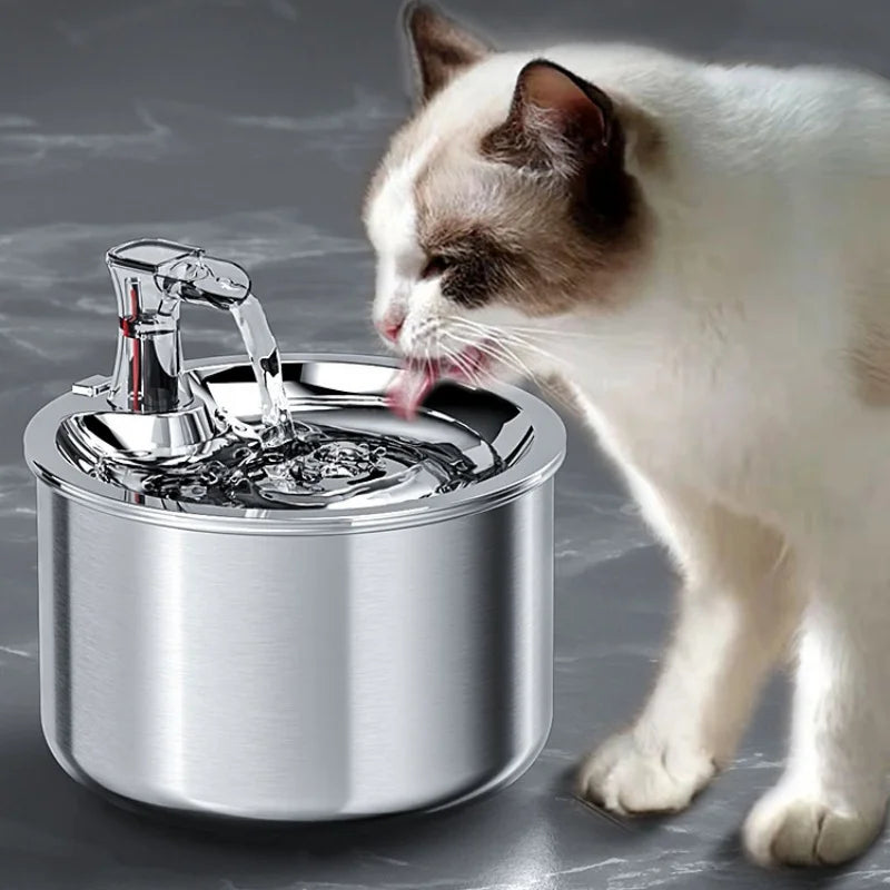 Automatic water fountain with optional sensor