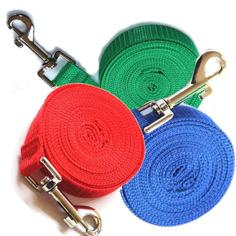 Nylon leash for dogs, puppy training lead rope