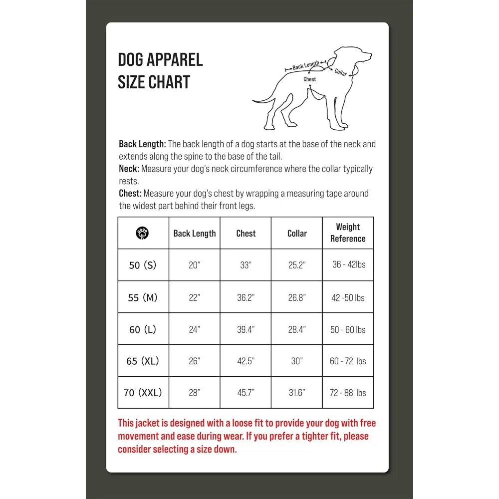 Water-Resistant Dog Raincoat Jacket,