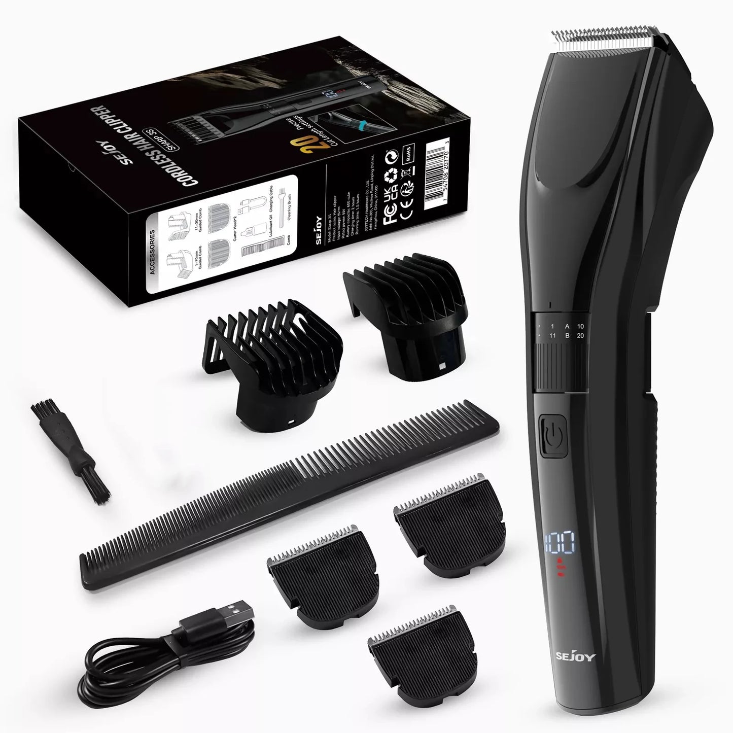 Pet Hair Trimmer Clippers For Dogs Cats