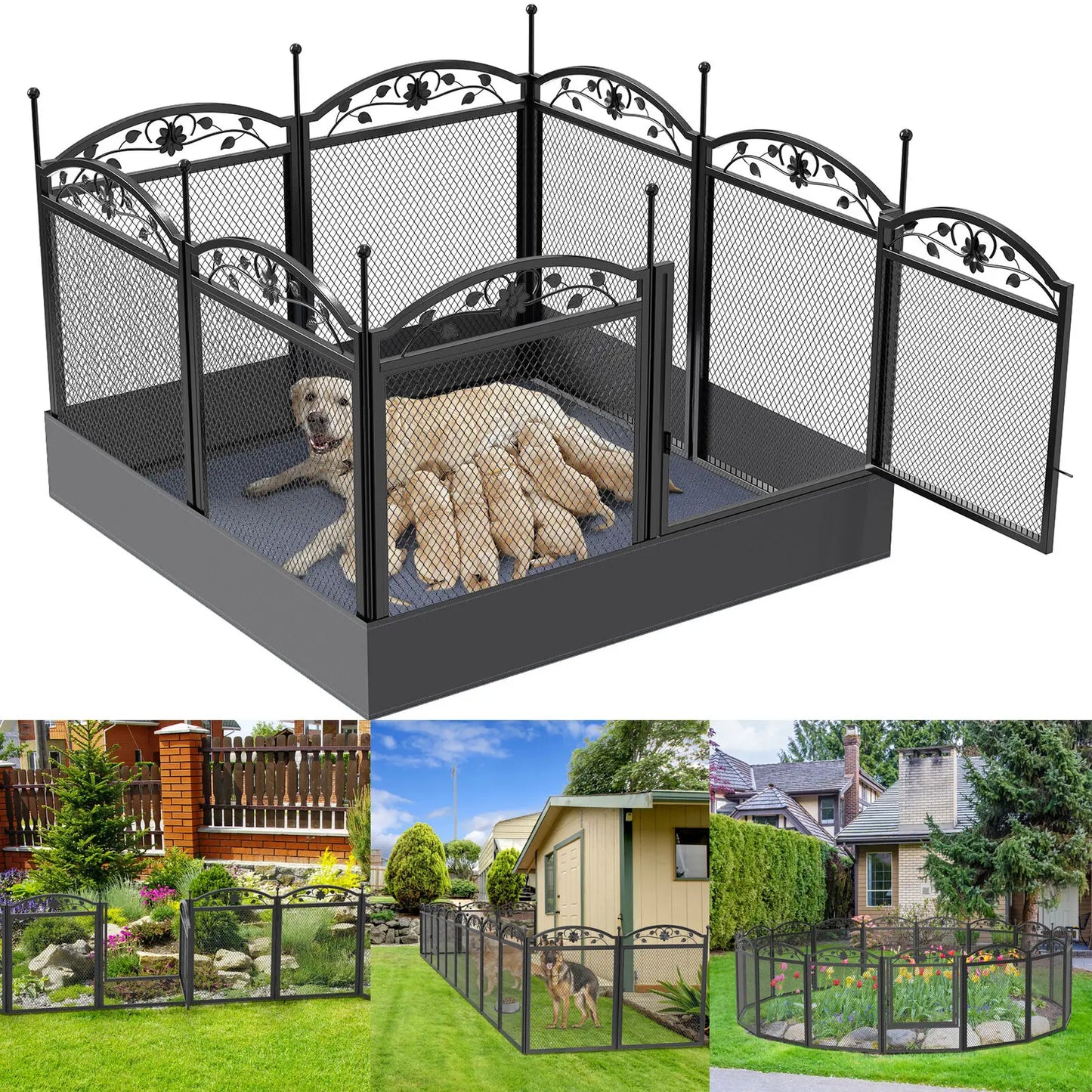 Dog Fence Detachable Play Pen