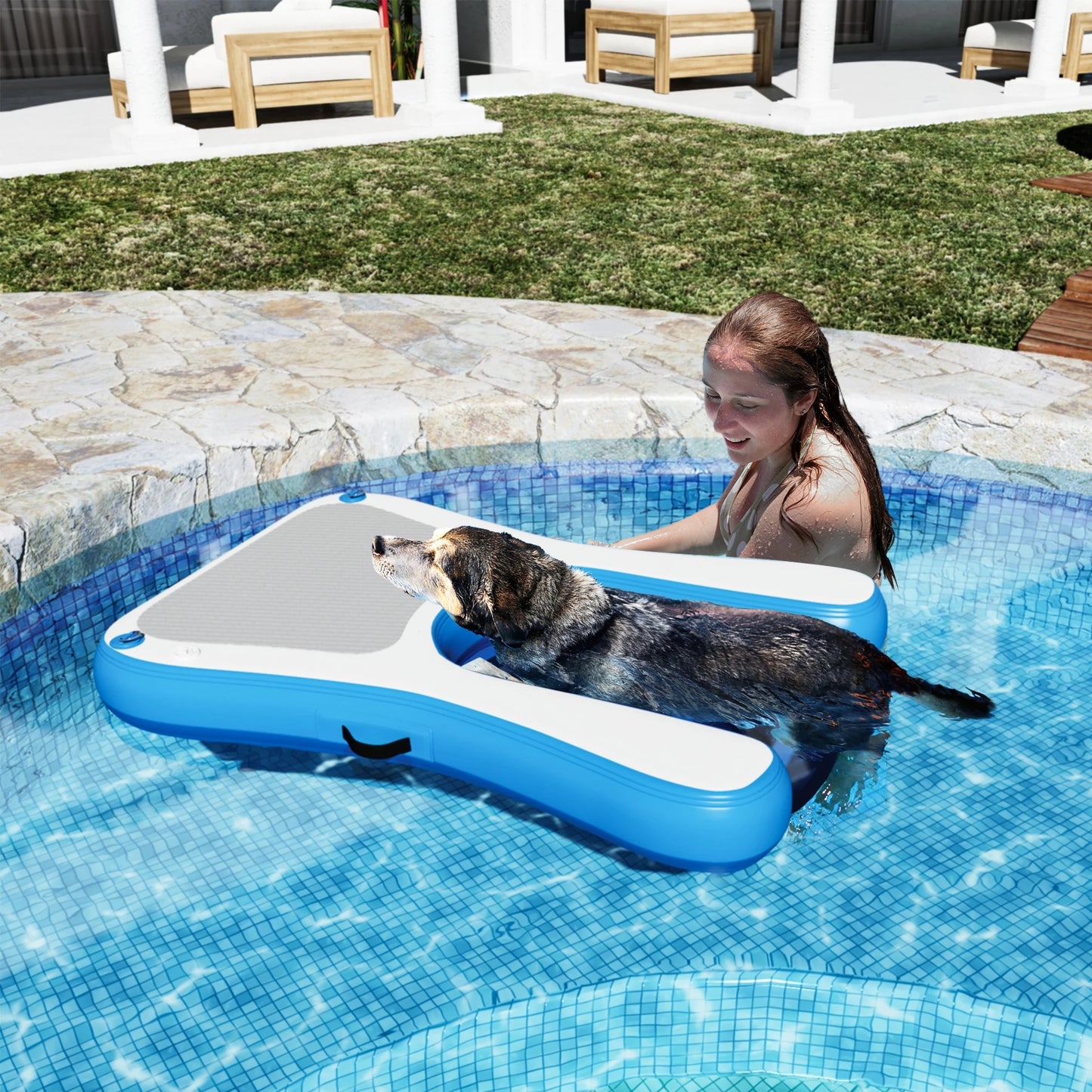 Inflatable Floating Dog Ramp
