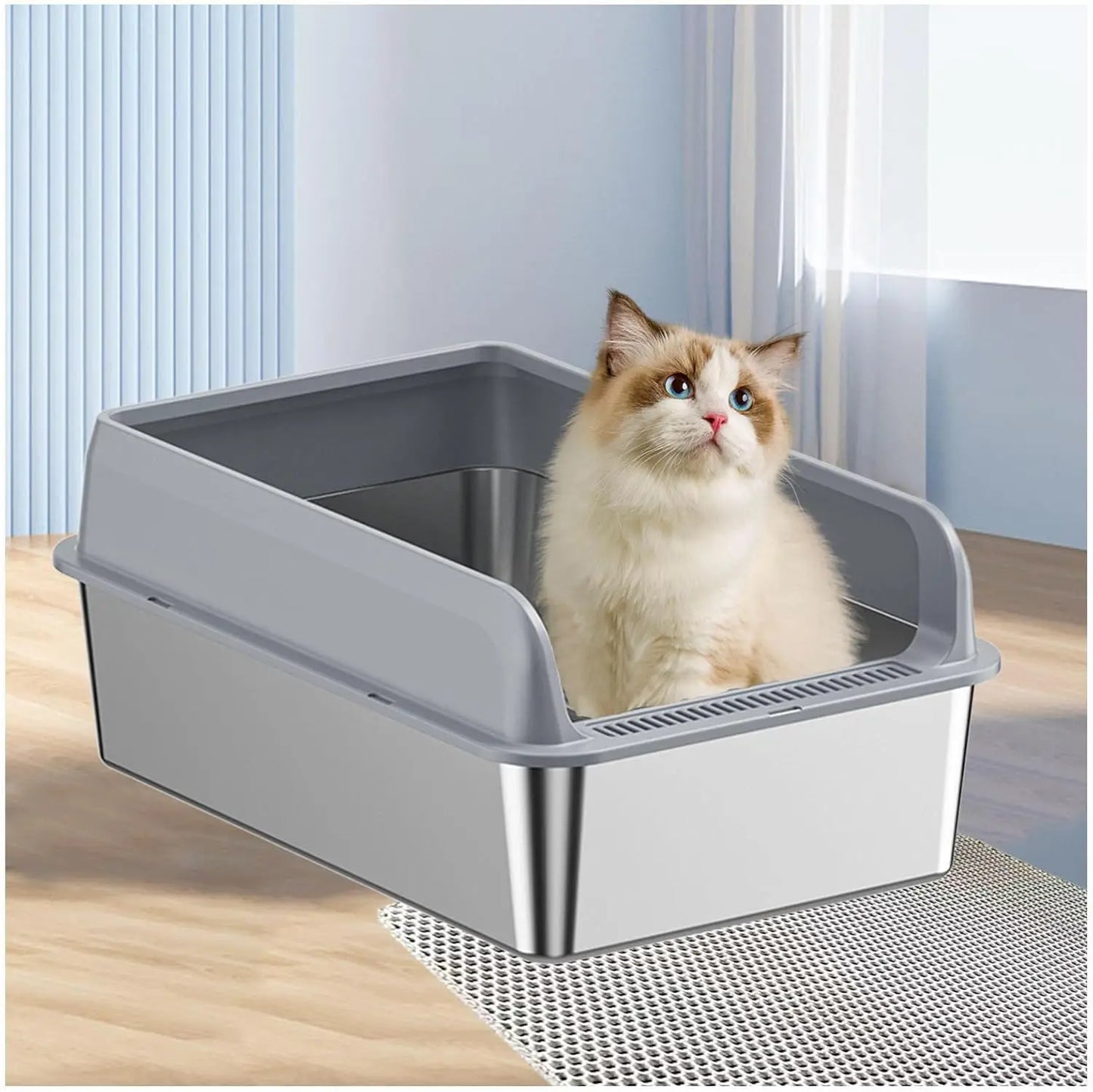 Litter Box & Anti-Leakage Enclosure
